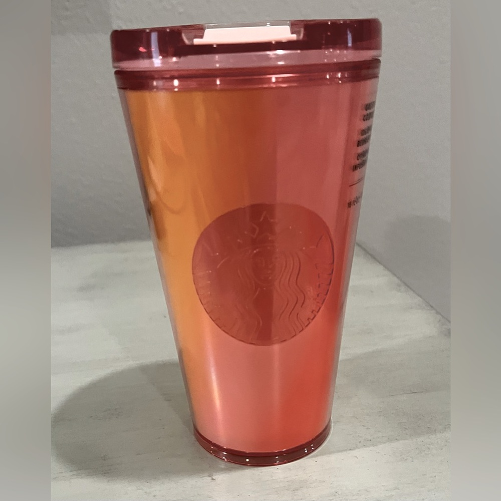 Starbucks grande Mexico ombré pink yellow 2023 rare cup